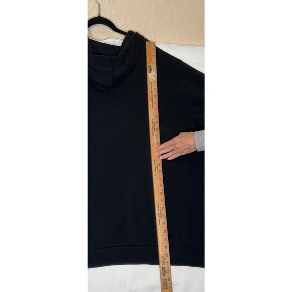 Torrid size 5 hoodie, black lace up long sleeve kangaroo pocket casual lounge - Picture 4 of 6